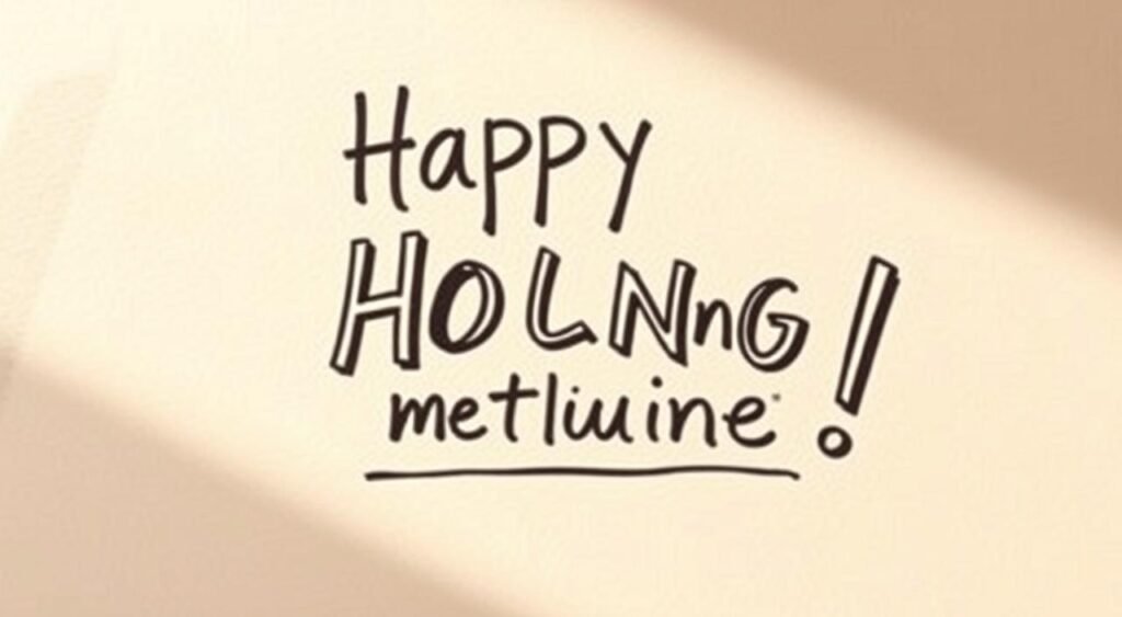 A vibrant, handwritten message against a soft, pastel-colored background. The text is artfully composed, with playful, organic strokes and a touch of whimsy. The message is surrounded by a subtle, hand-drawn border or frame, adding a personal, artisanal touch. Warm, natural lighting illuminates the scene, casting gentle shadows and highlighting the textural quality of the paper. The overall composition feels intimate, inviting the viewer to pause and connect with the personalized sentiment.