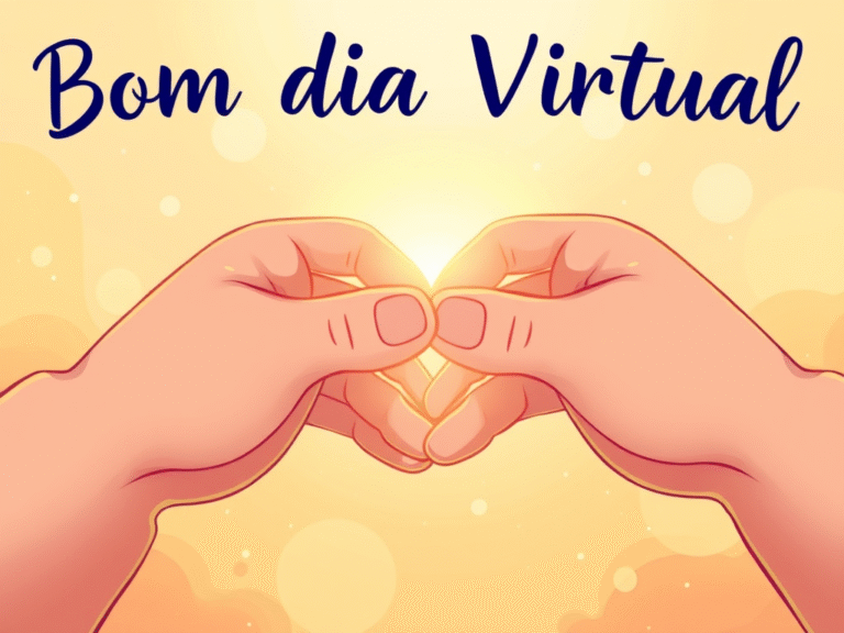 Bom dia com abraço virtual cheio de carinho e afeto