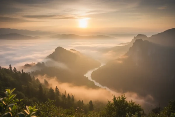 Inspirational sunrise for good morning Monday quotes