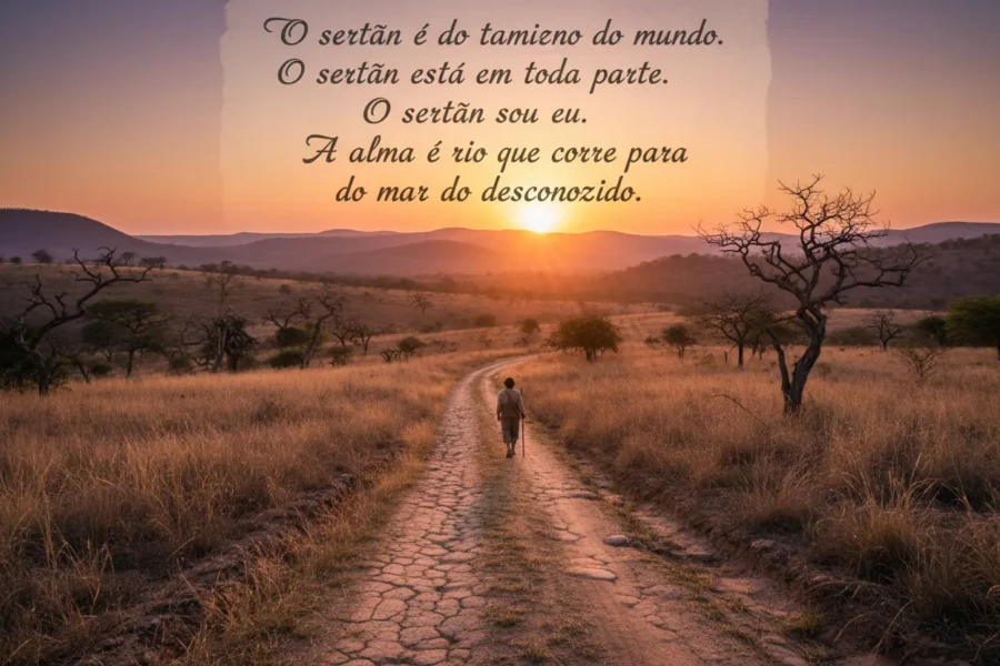 frases de Guimarães Rosa sobre el sertão y el alma