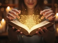El secreto en palabras reveladas en un libro abierto.