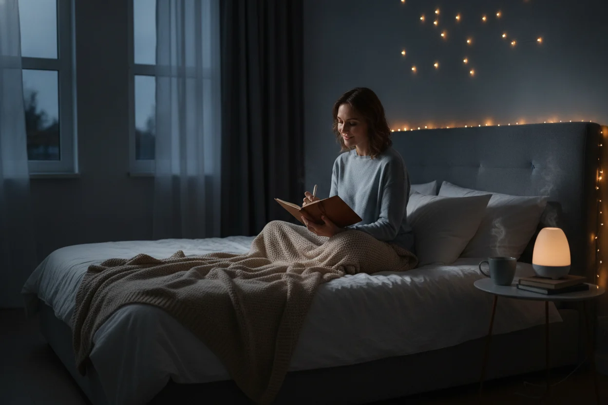 Como a gratidão noturna melhora a qualidade do sono 