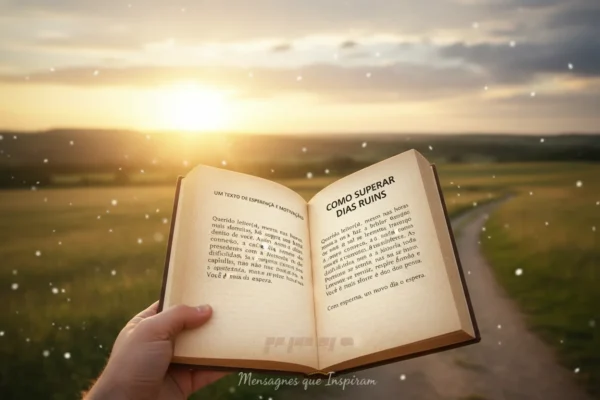 Como Superar Dias Ruins com um Texto de Esperança e Motivação