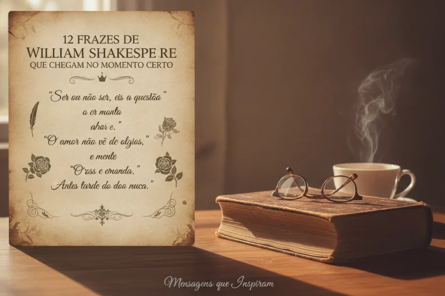 12 Frases de William Shakespeare que Chegam no Momento Certo