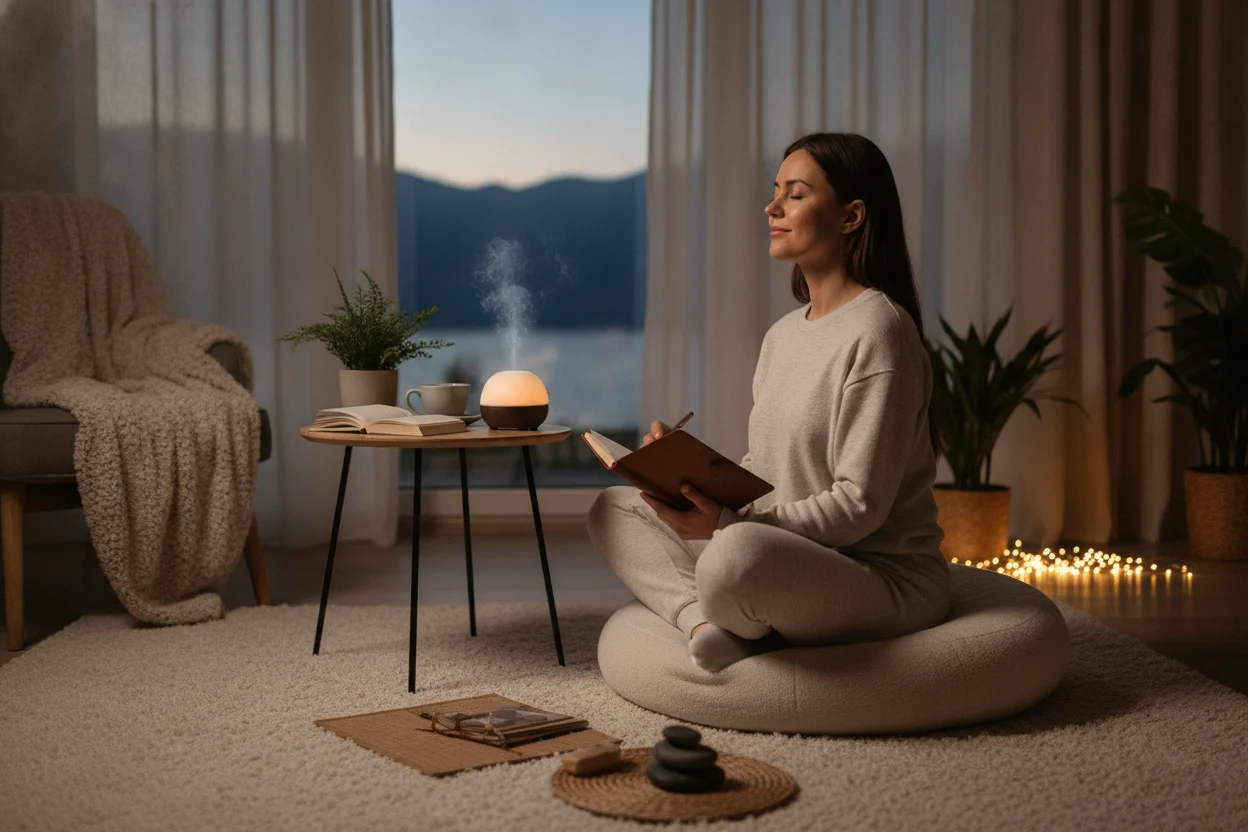 Como criar um ritual de reflexão no fim do dia boa noite estrelas