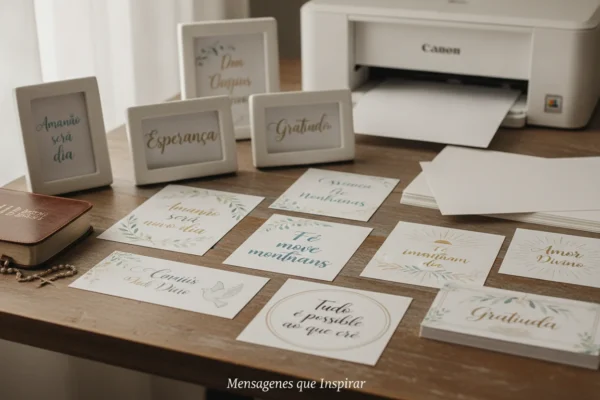 Palavras de Otimismo para Imprimir e Decorar com Fé
