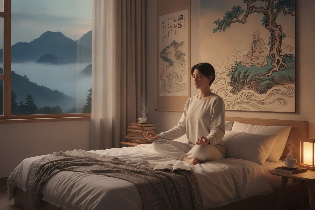 Ensinamentos taoístas para pacificar a mente ao deitar | Mensagens que Inspiram Ensinamentos taoístas para pacificar a mente ao deitar reflexão boa noite sabedoria oriental