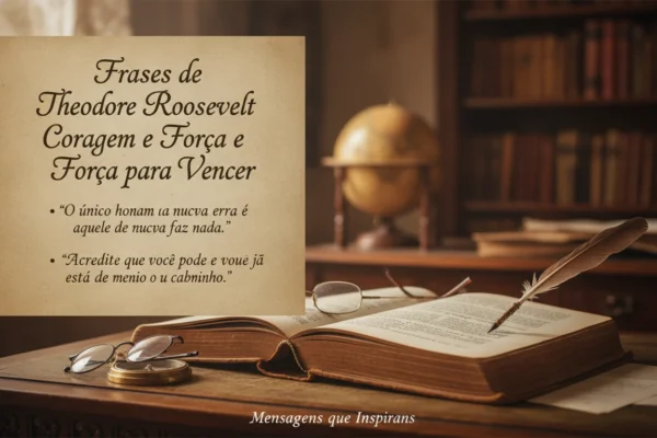Frases de Theodore Roosevelt sobre Coragem e Força para Vencer